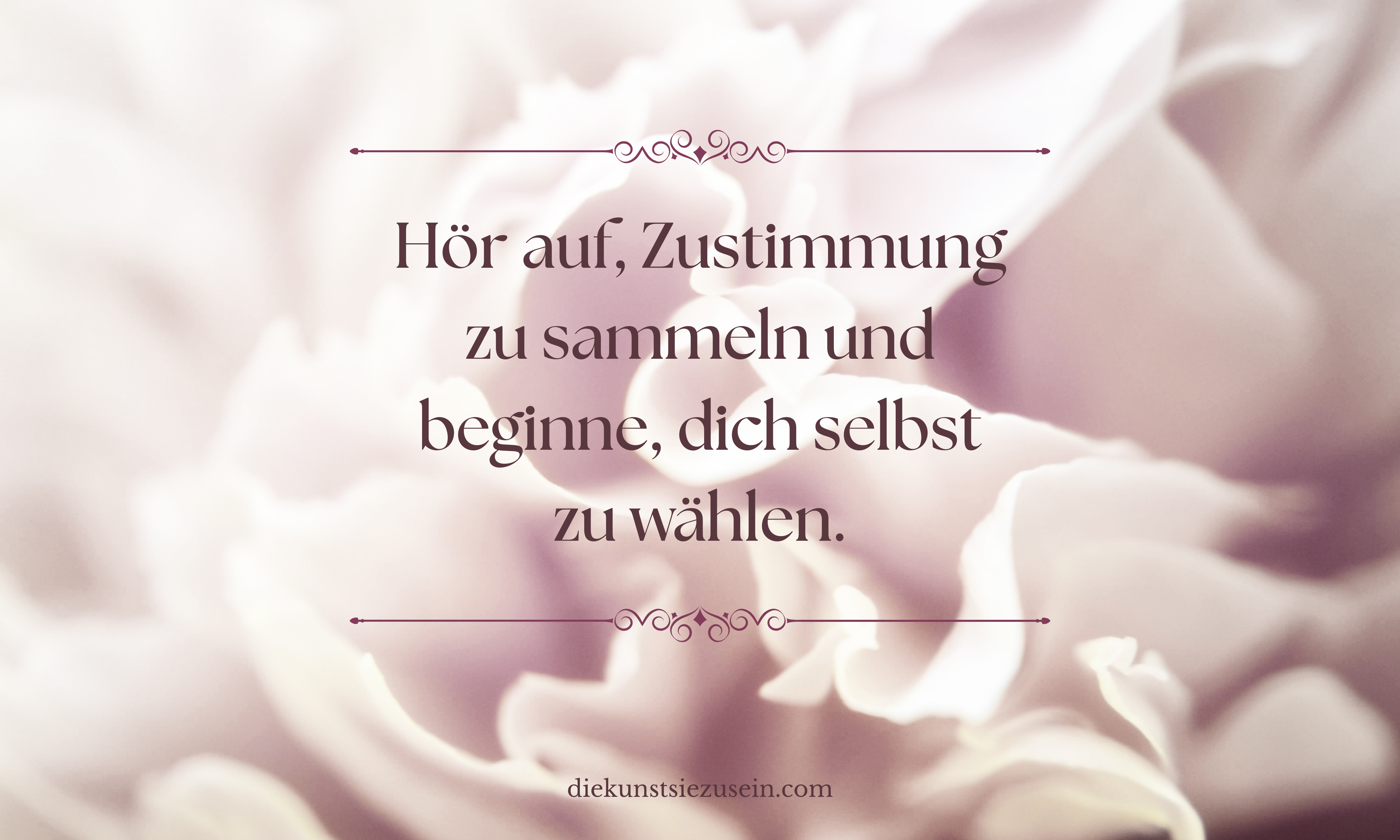 Hör auf, Zustimmung zu sammeln und beginne, dich selbst zu wählen.